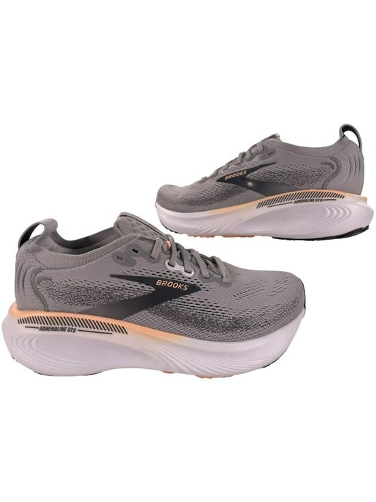 Brooks Shoes - Brooks Adrenaline GTS 25 Running Shoes Grey/Blackened Pearl/Coral Wmn's Sz 8.5W